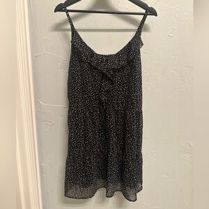 Black Polka Dot Spaghetti Strap Dress